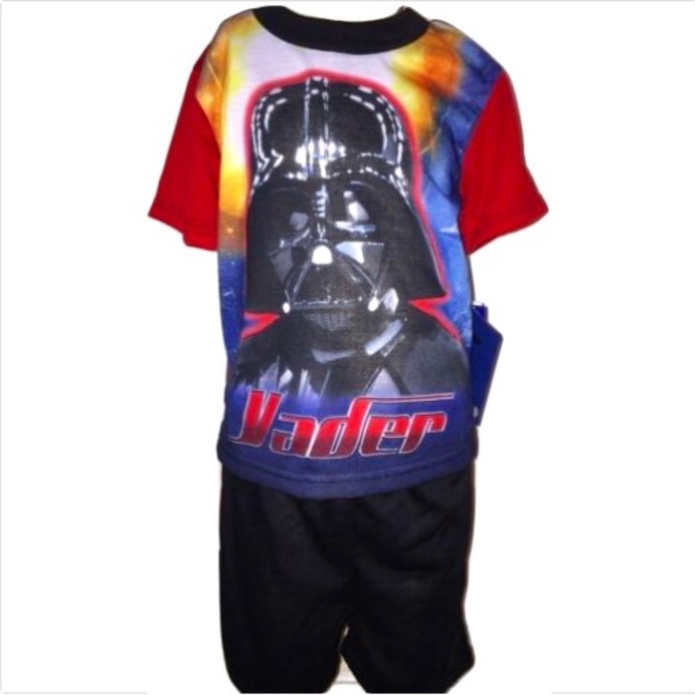 Darth Vader Boys 2 Piece Short Sleeve Pajama Set